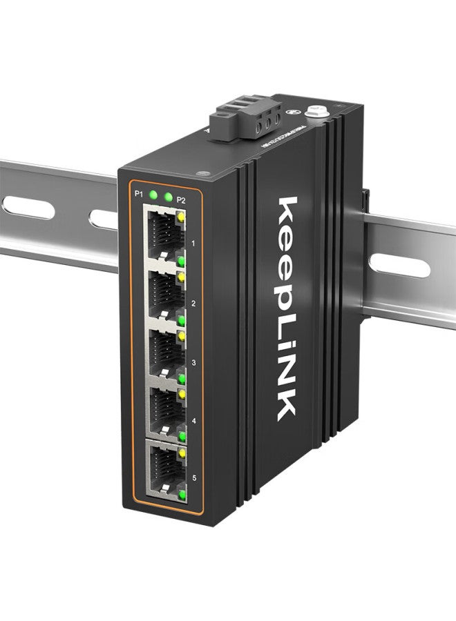keepLiNK مفتاح إيثرنت صناعي Keeplink Kp-9000-45-5Tx/M 5 منافذ 100Mbps غير مُدار على سكة DIN - Image 3