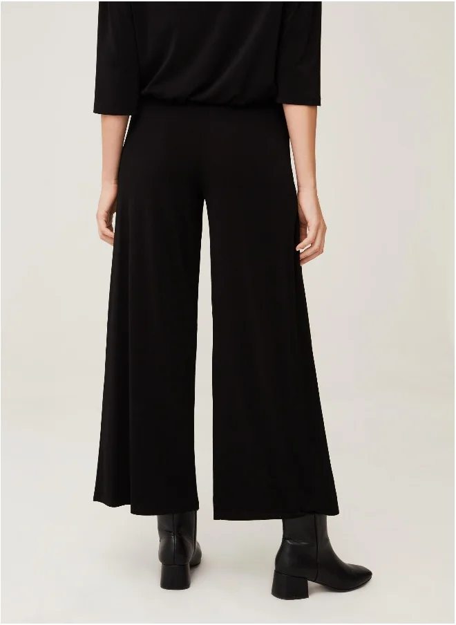 Ovs Ovs Womens Wide-Leg Trousers With Darts