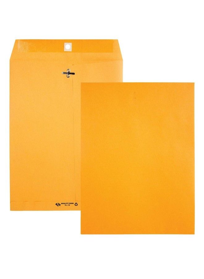 Quality Park - 10 X 13 Clasp Envelopes Clasp And Gummed Closures For Storing Or Mailing 28 Lb Kraft Paper 100 Per Box (Qua38197) - Image 1