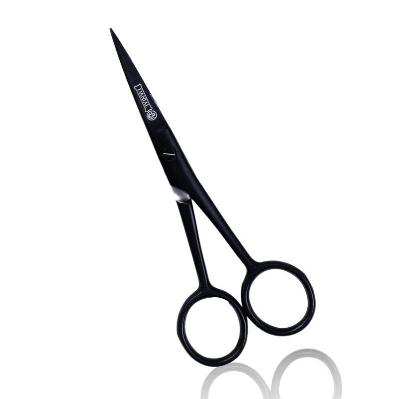DANIAL 4.5" Professional Hair Cutting Scissor For Beard, Moustache - Travel Pouch - Perfect Beard Trimming Scissors for All Facial Hair Scissors - Grooming Scissor - Image 1