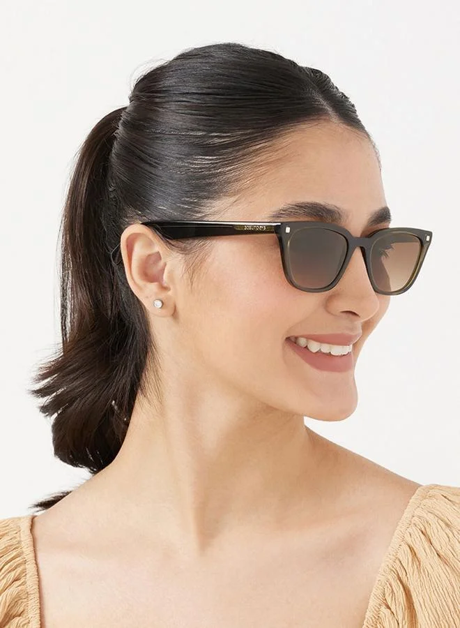 30Sundays Thalia,Women Sunglasses, Cat Eye Sunglasses, UV Protection: UV400 (Green,Brown)
