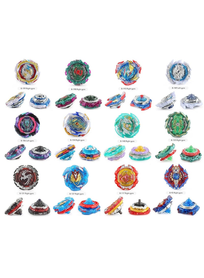 Battling Tops Box Set, Burst Gyro Toys 12 Spinning Tops + 2 Launchers + Stickers Combat Battling Game with Portable Box Gift for Kids Children Boys 499, One Size  - Image 3