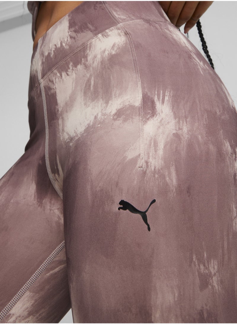 PUMA - Studio Womens Your Move Printed Training Leggings - Image 1