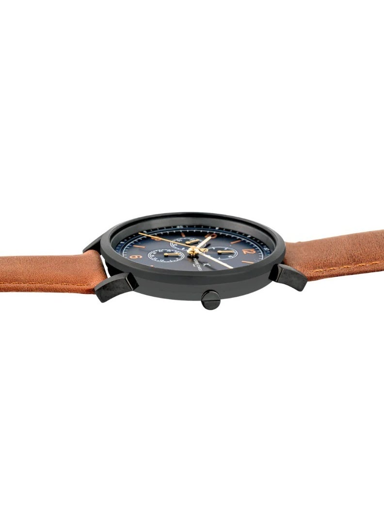 pierre cardin Pierre Cardin Stainless Steel Analog Men's Watch With Brown Leather Band CPI.2084  - Image 2