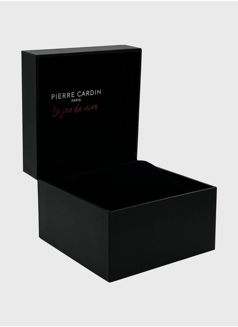 pierre cardin Pierre Cardin Stainless Steel Analog Men's Watch With Brown Leather Band CPI.2084  - Image 5