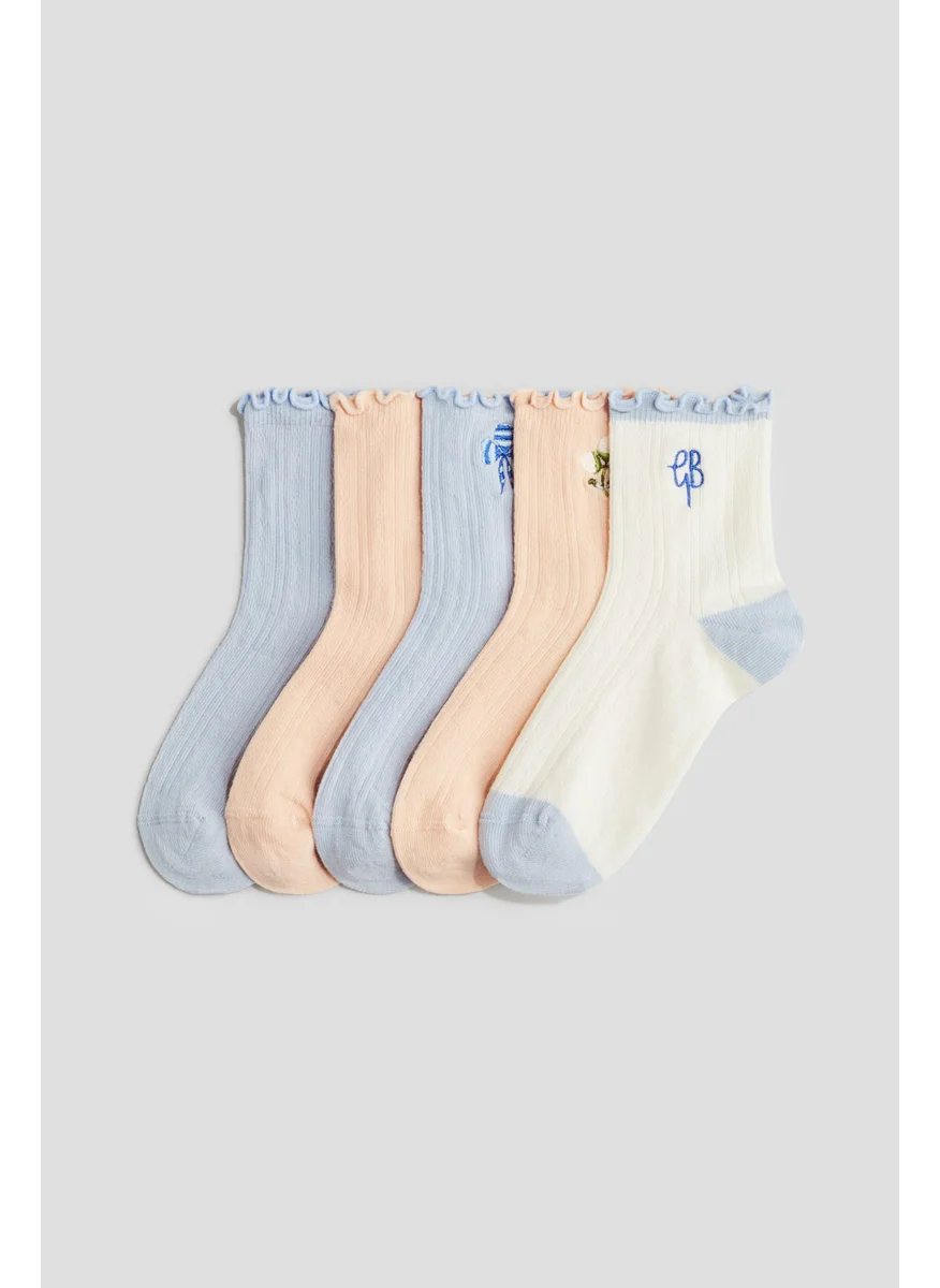 اتش اند ام 5-Pack Overlocked Pointelle Socks