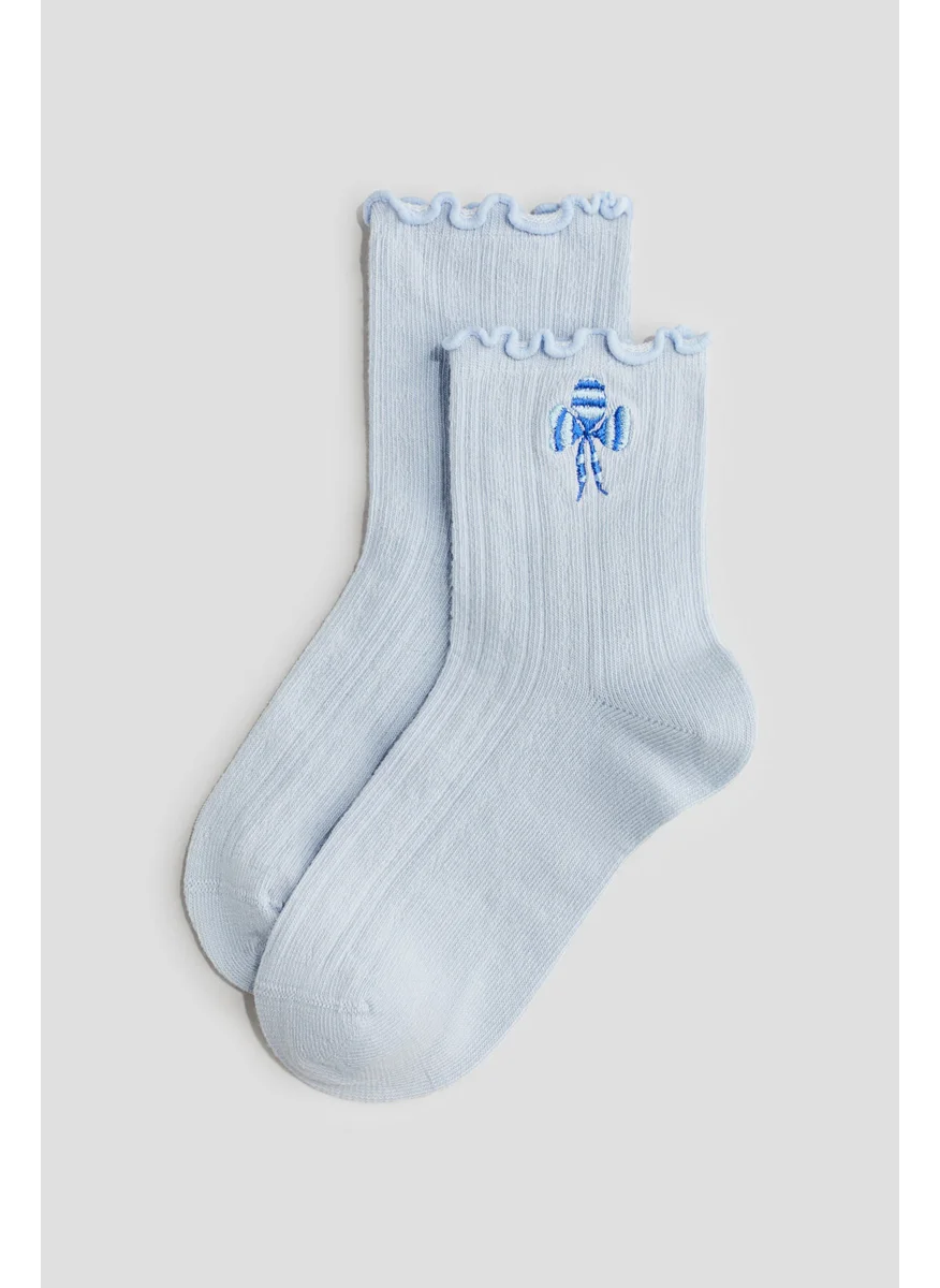 اتش اند ام 5-Pack Overlocked Pointelle Socks