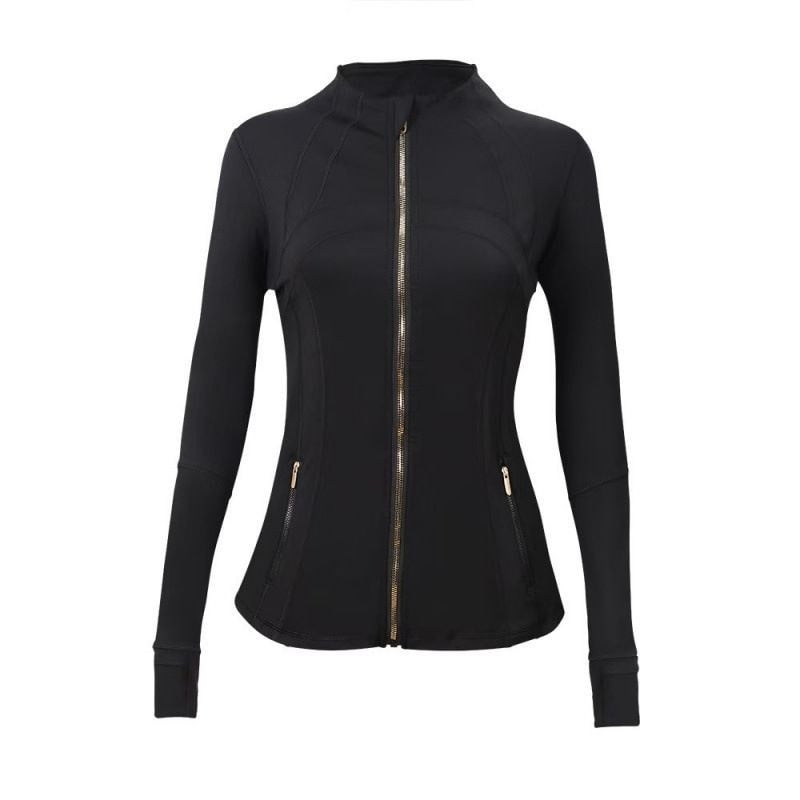 Lululemon Define Jacket: Women Stand Collar Zip Up Workout Jacket, Slim Fit Athletic Yoga Jacket with Thumb Holes & Zipper Pockets for Gym Running Training - Image 1