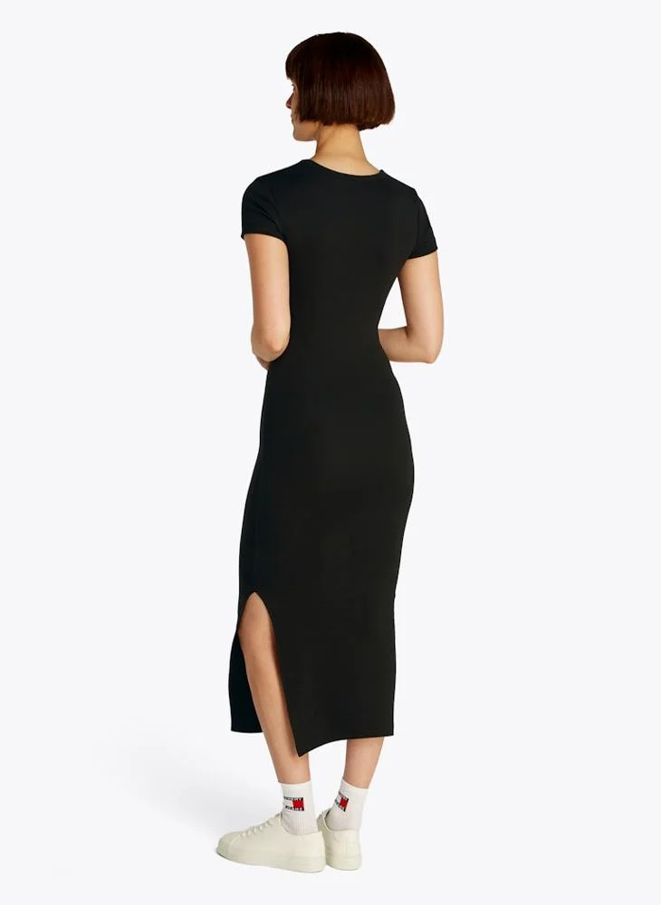 تومي جينز Logo Detail Bodycon Dress