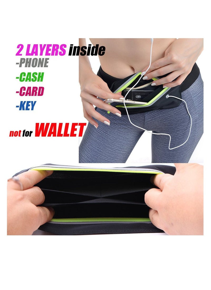 Generic - Slim Running Belt for Women  Men, Running Waist Pack Phone Holder, Jogging Workout f anny Pack Runners Pouch Gear Accessories for iPhone 12 11 Pro Max XS XR 8 7 Plus Traveling Gift Style 1 - Image 1