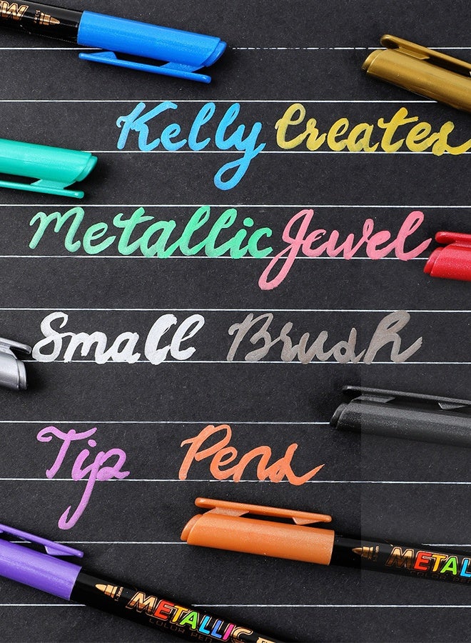 SHANDS 12 Colors Temporary Tattoo Markers for Skin, Tattoo Pen, Glitter & Matte & Neon Glow Body Marker Set, Removable Fake Tattoos Kit for Teens and Adult - Image 5