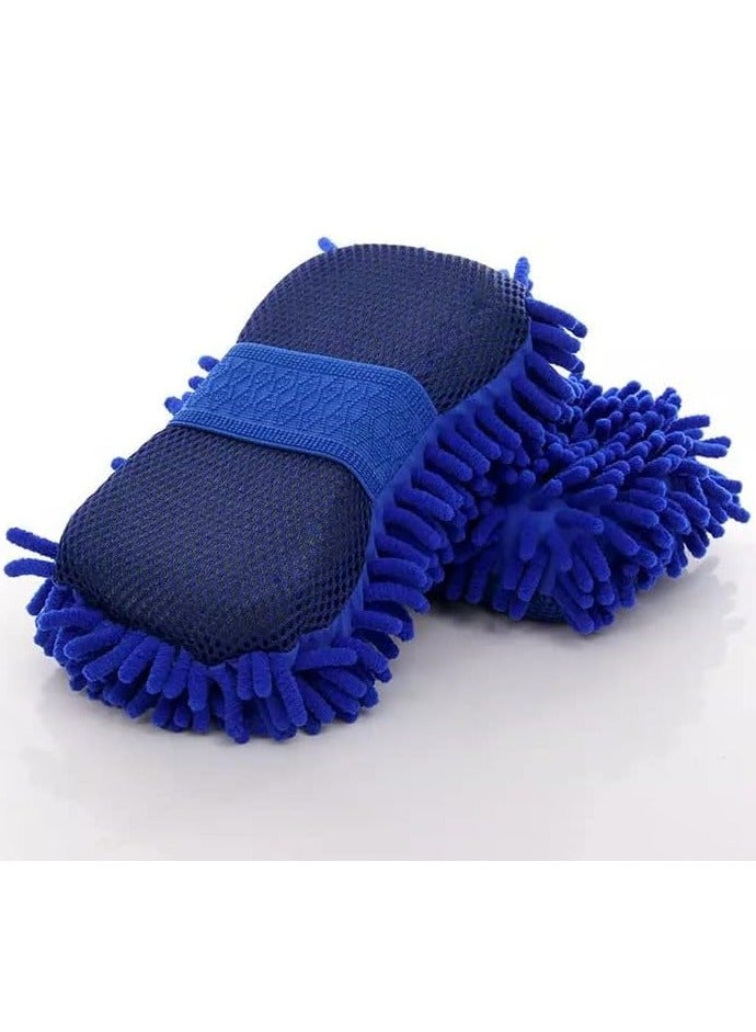 Generic Microfiber Cleaning Cloth (Pack of 4) – Super Absorbent Car Towels for Washing & Drying – 40x40cm Multipurpose Drying Towels with Free Sponge – Scratch-Free for Cars, Glass, & Household Cleaning - Image 5