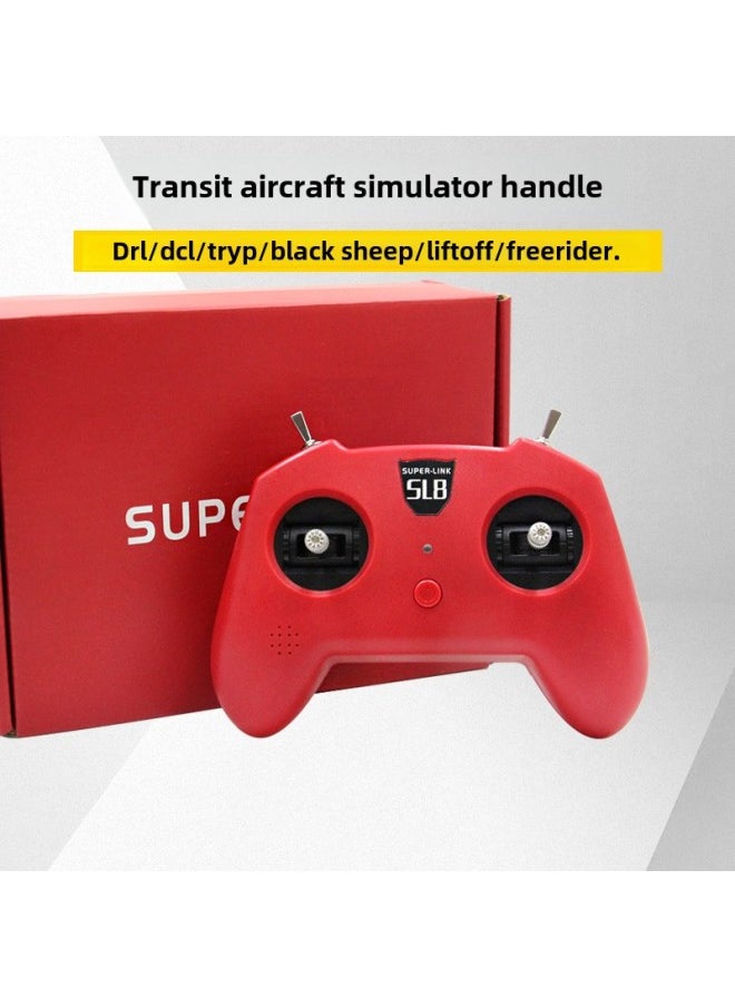 Generic - SUPER-LINK Simulator Handle Remote Control Xiaohong SL8 V2 Crossing Machine DRL DCL Liftoff-Color:Sl8 V2【+single Typec To Usb Data Cable】-Specifications:Special Simulator Handle For Crossover - Image 1
