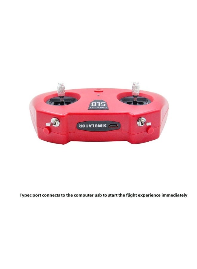 Generic - SUPER-LINK Simulator Handle Remote Control Xiaohong SL8 V2 Crossing Machine DRL DCL Liftoff-Color:Sl8 V2【+single Typec To Usb Data Cable】-Specifications:Special Simulator Handle For Crossover - Image 1