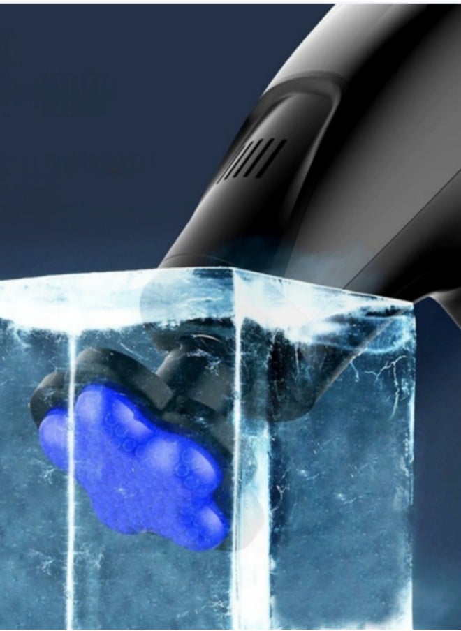 general brand - Cold compress fascial gun with seven-color lights, electrically driven, LCD display model, fascial gun with vibration function for relaxing the entire body's meridians and muscles. - Image 1