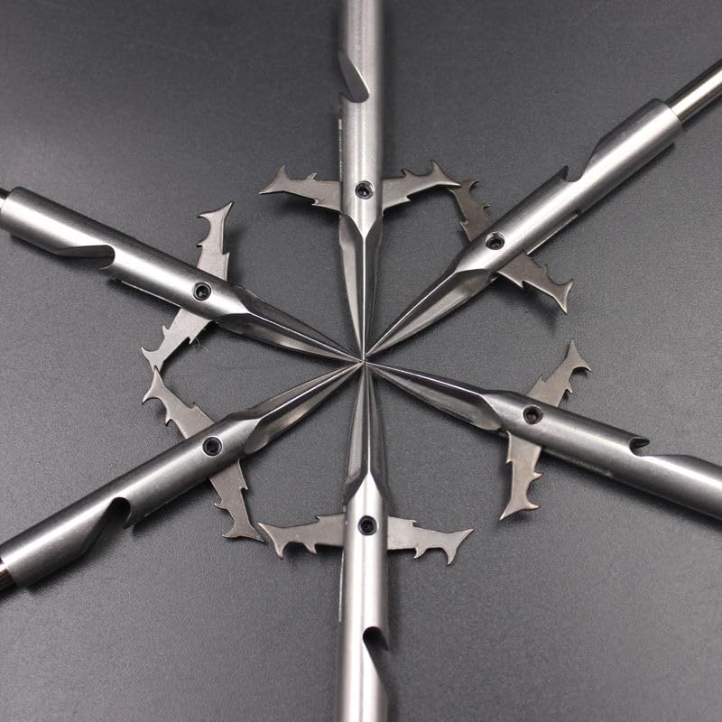 Marksman ® 3Pieces Stainless Steel Sharper Fishing Darts for Outdoor Fishing Tool (Willow Leaf Shark Darts 3PCS) - Image 4