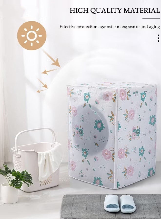 هومستر غطاء الغسالة الشاملة ، مقاوم للماء ، مقاوم للغبار ، دائم ، غطاء غسالة الغسيل ، حالة حماية الغسالة مع سحاب ناعم لغسيل الملابس والمطبخ والمنزل - Image 3