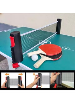 founder Ping Pong Paddle Set,Portable Table Tennis Set with Retractable Net,2 Rackets,3 Balls And Carry Bag for Children Adult Indoor/Outdoor Games  - Image 5