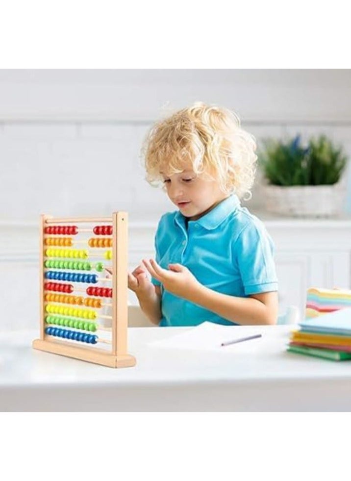 Generic - Large Wooden Abacus with Educational Beads to Develop Counting Skills in a Fun Way for Kids. - Image 1