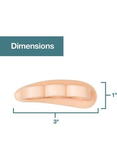 HY 2 pairs Hammertoe Corrector Gel Toe Straighteners with 3 Separator Loops - Realign Bent, Crooked, Curled, Claw, Hammer Toes - Cushion Crest for Men and Women - Beige  - Image 5