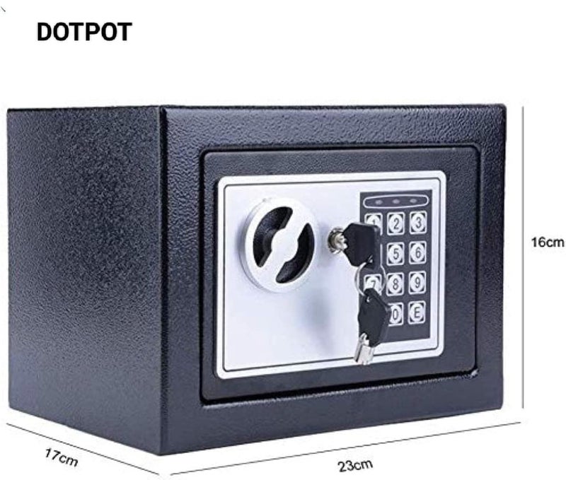 RAHU Small Electronic SafeSafe LockerSafe BoxElectronic Safe Lockers for Home and Office Size 23X17X17 cm Multicolor - Image 2