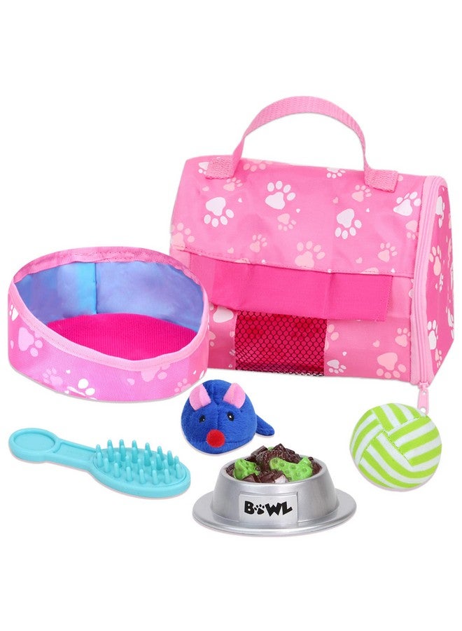 Sophia's 18" Doll 10 pc. White Plush Kitten, Carrier, and Accessories - Image 4