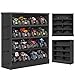 KISLANE Felt Monster Trucks Display Case WallMounted 16 Slot Storage Case Groove Fixation Container Holder Black New Version - Image 3