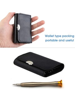 Generic 25 in 1 Portable Mini Screwdriver Repair Tool Kit with Leather Case, Pentalobe 0.8 1.2 P5 Torx T5 Screwdrivers for MacBook Pro, Tablets, Laptops, Cell Phones, Watches, Glasses, iPad  - Image 3
