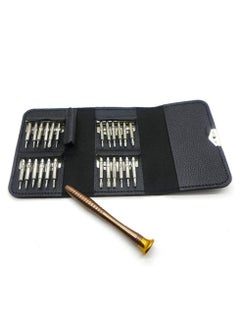 Generic 25 in 1 Portable Mini Screwdriver Repair Tool Kit with Leather Case, Pentalobe 0.8 1.2 P5 Torx T5 Screwdrivers for MacBook Pro, Tablets, Laptops, Cell Phones, Watches, Glasses, iPad  - Image 5