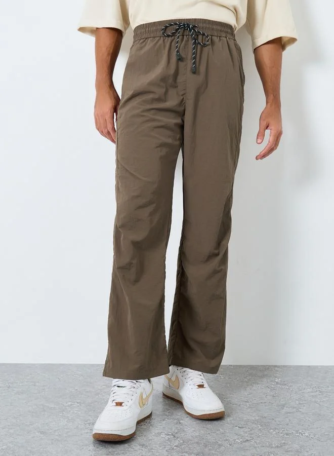 Styli Styli Men Straight Leg Pants with Drawstrings