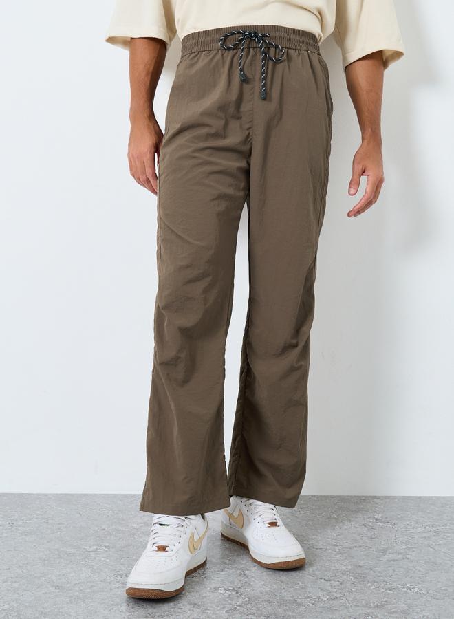 Styli Men Straight Leg Pants with Drawstrings - Image 1