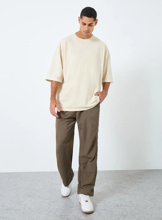 Styli Styli Men Straight Leg Pants with Drawstrings