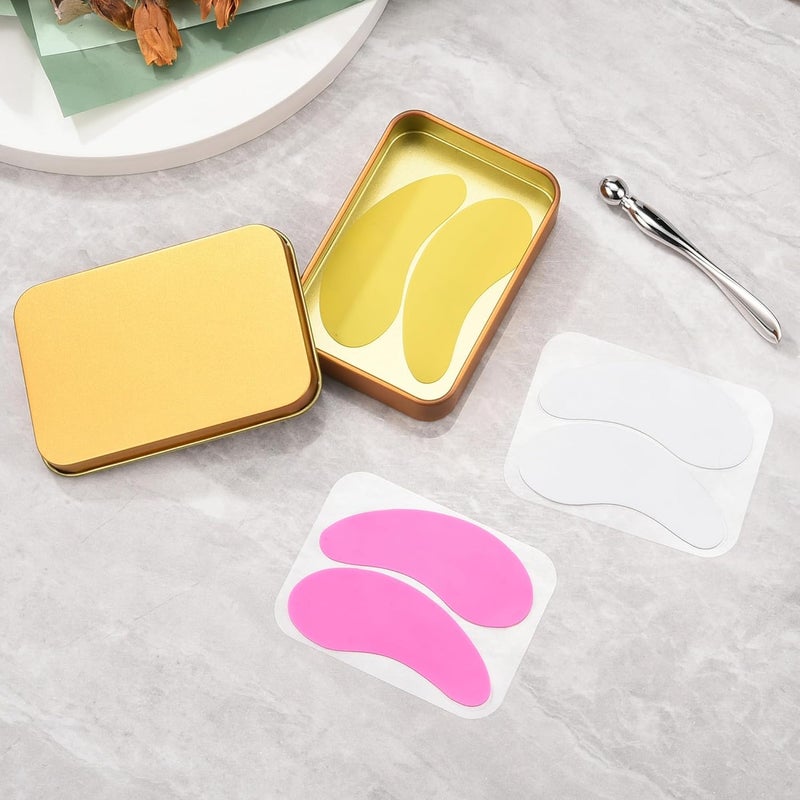 Aethland Reusable Eye Patches 3 Pairs Silicone Under Eye Patches with Lifting Effect to Reduce Wrinkles and Fine Lines Pair with Eye Roller Massager Eye Serums Cream Applicator - Image 2