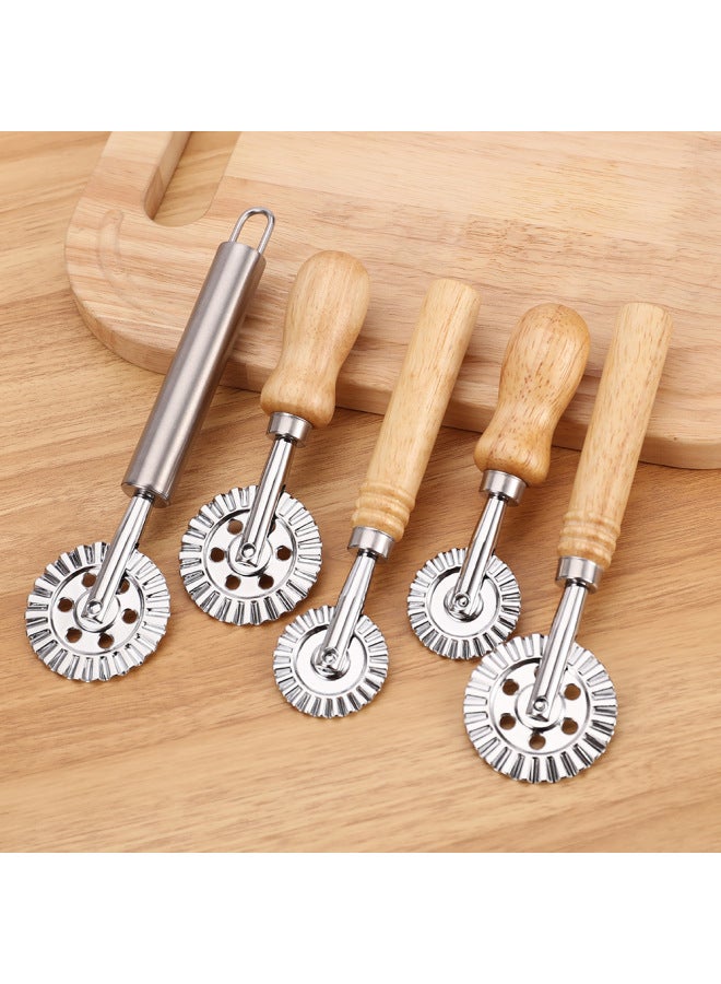 Stainless Steel Cake Cutter Oak Cake Wheel Pizza Cutter Roller Cutter Biscuit Mold Wholesale-Specifications:Small Size Short Cake Cutter-Color:Picture Color - Image 3
