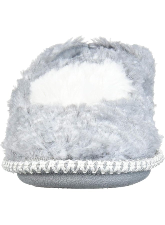 Dearfoams Dearfoams Unisex-Child Mia Kids Faux Fur Closed Back with Heart Detail Slipper - Image 2