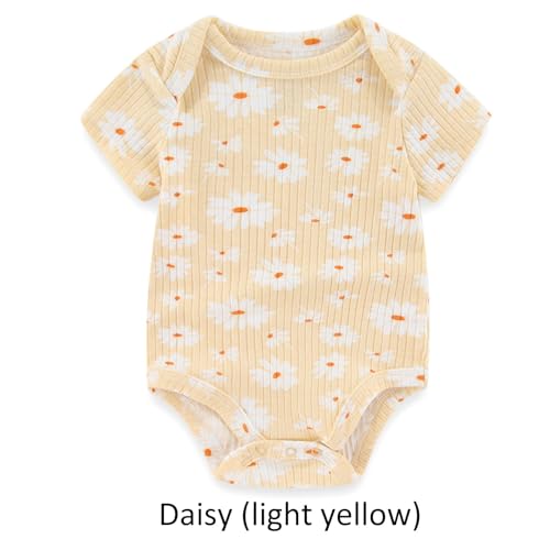Ruliby Baby Girl Bodysuit and Pant Set Summer Soft Newborn Clothes Outfits 6-9 month - Image 2