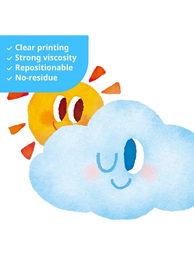 DECOWALL DS9-8056 Numbers Crayons Weather and Shape Wall Decals Stickers Kids Nursery Classroom Bedroom Room décor playroom Stick Peel Educational Removable Colorful Living Decal Animal Learning - Image 4