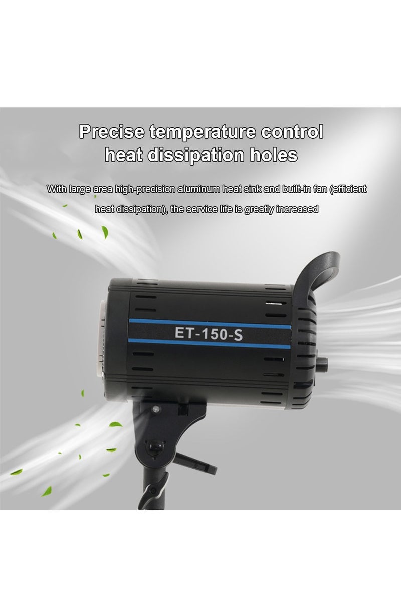 Glanfen ​​150W Professional COB Photography Lighting Kit, Bi-Color Temperature 2700-6500K COB Video Light, High CRI 85 with 65cm Softbox & Adjustable Stand for Photo/Portrait Product Shooting - Image 3