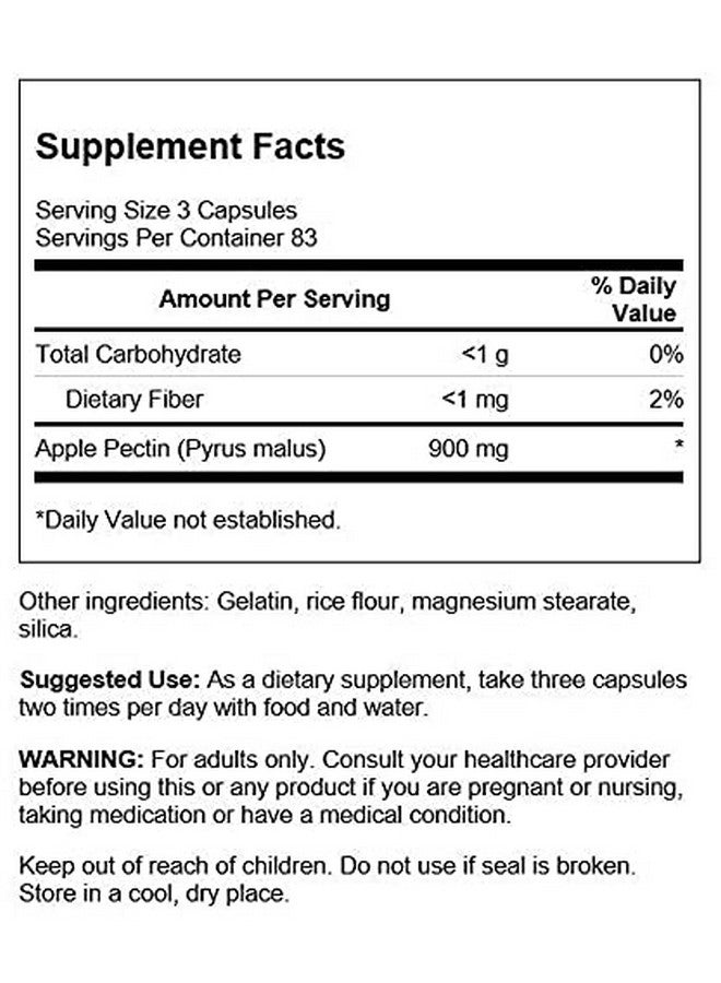 SWANSON Apple Pectin 300 Milligrams 250 Capsules - Image 4