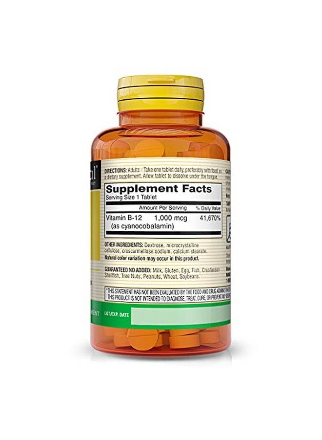 MASON NATURAL B-12 1000 mcg Quick Dissolve, 300 Day Supply for Healthy Conversion of Food into Energy (3 Pack) - Image 2