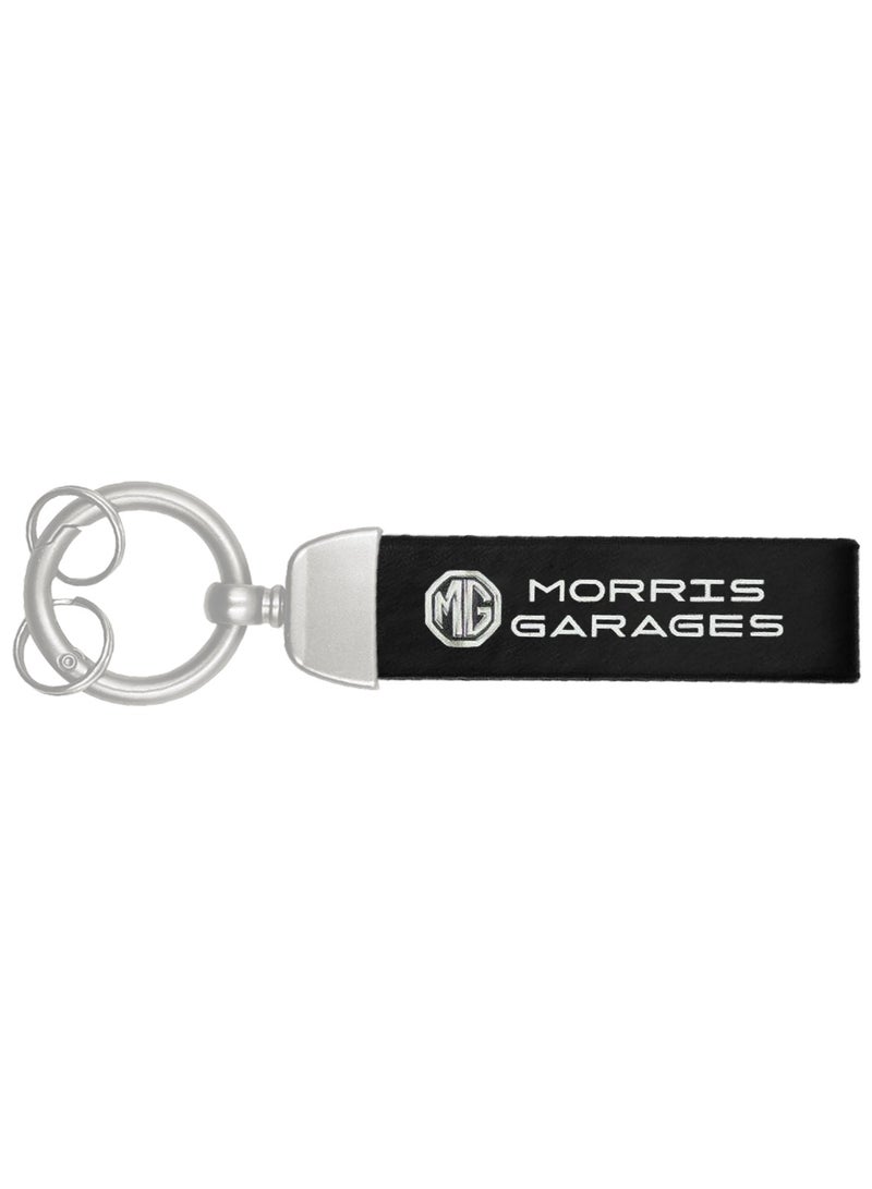 سلسلة مفاتيح MORRIS-GARAGES بحزام جلدي، سلسلة مفاتيح سيارة بلمسة نهائية معدنية - Image 2