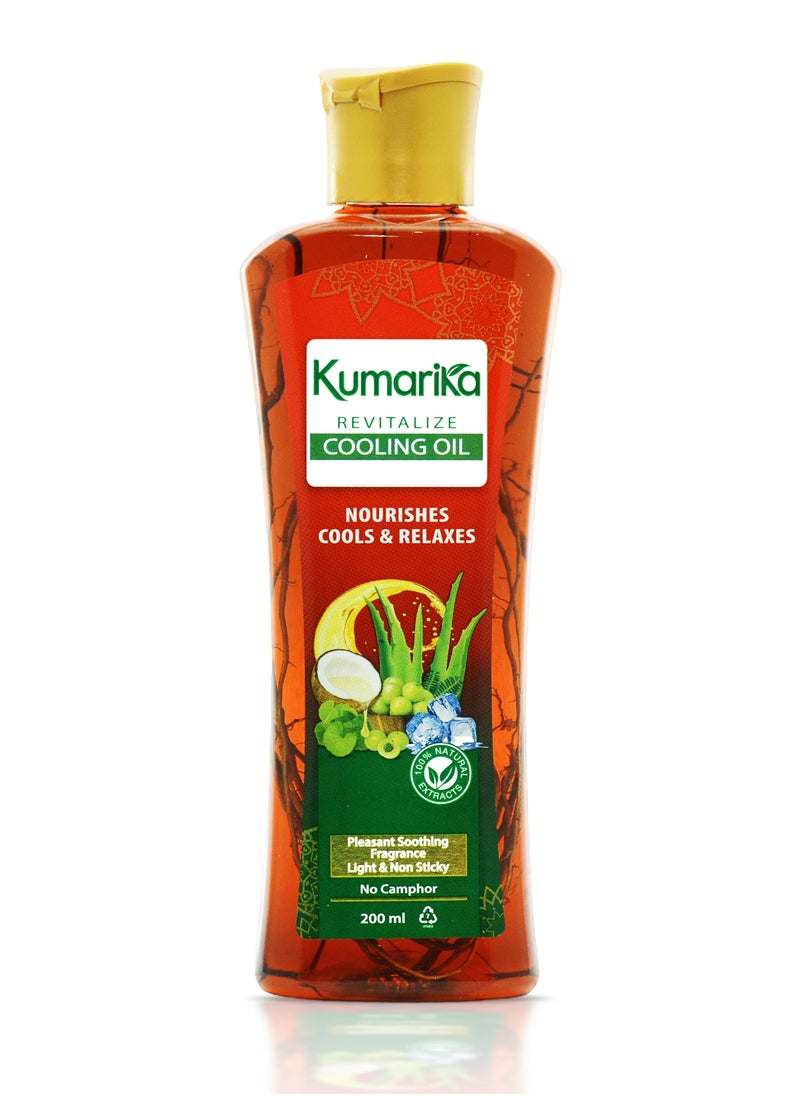 kumarika - Kumarika Revitalize Cooling Oil 200ml Noursishes cooling & Relaxes - Image 1