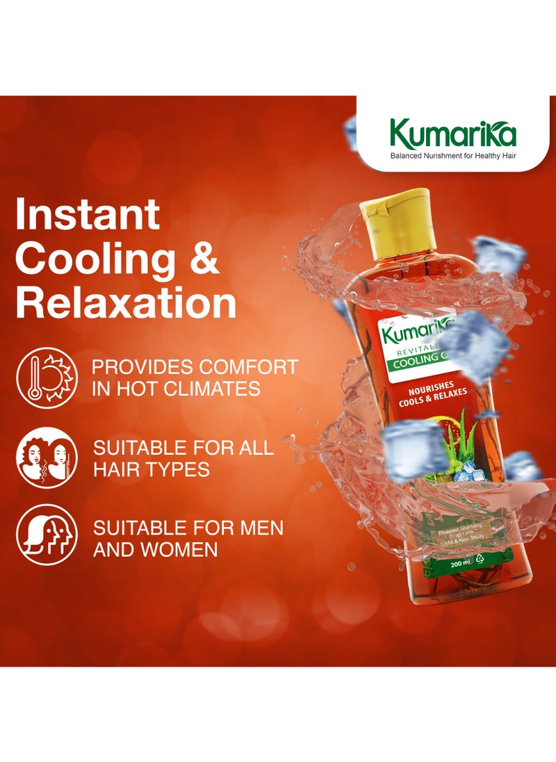 kumarika - Kumarika Revitalize Cooling Oil 200ml Noursishes cooling & Relaxes - Image 1