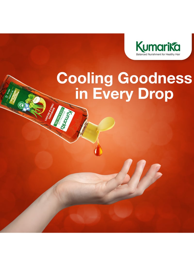 kumarika - Kumarika Revitalize Cooling Oil 200ml Noursishes cooling & Relaxes - Image 1