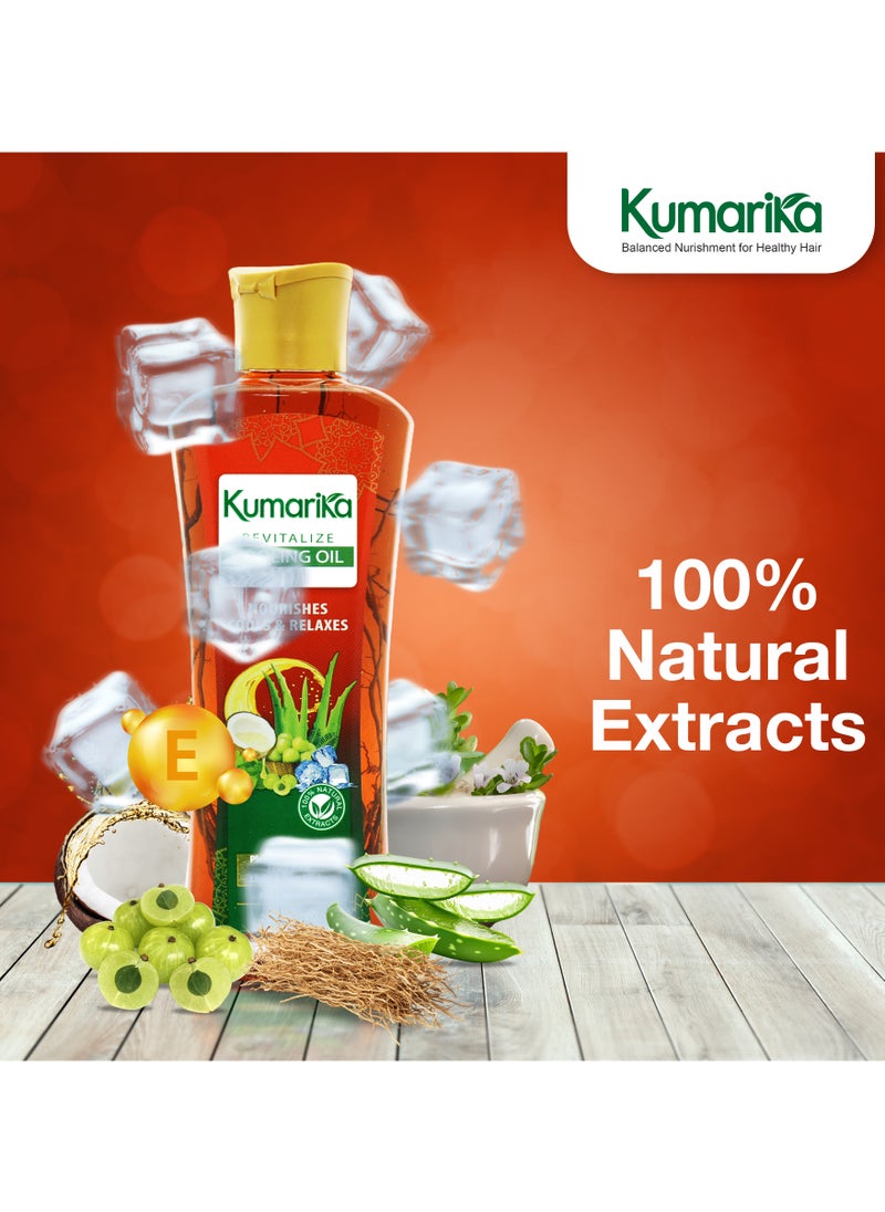 kumarika - Kumarika Revitalize Cooling Oil 200ml Noursishes cooling & Relaxes - Image 1