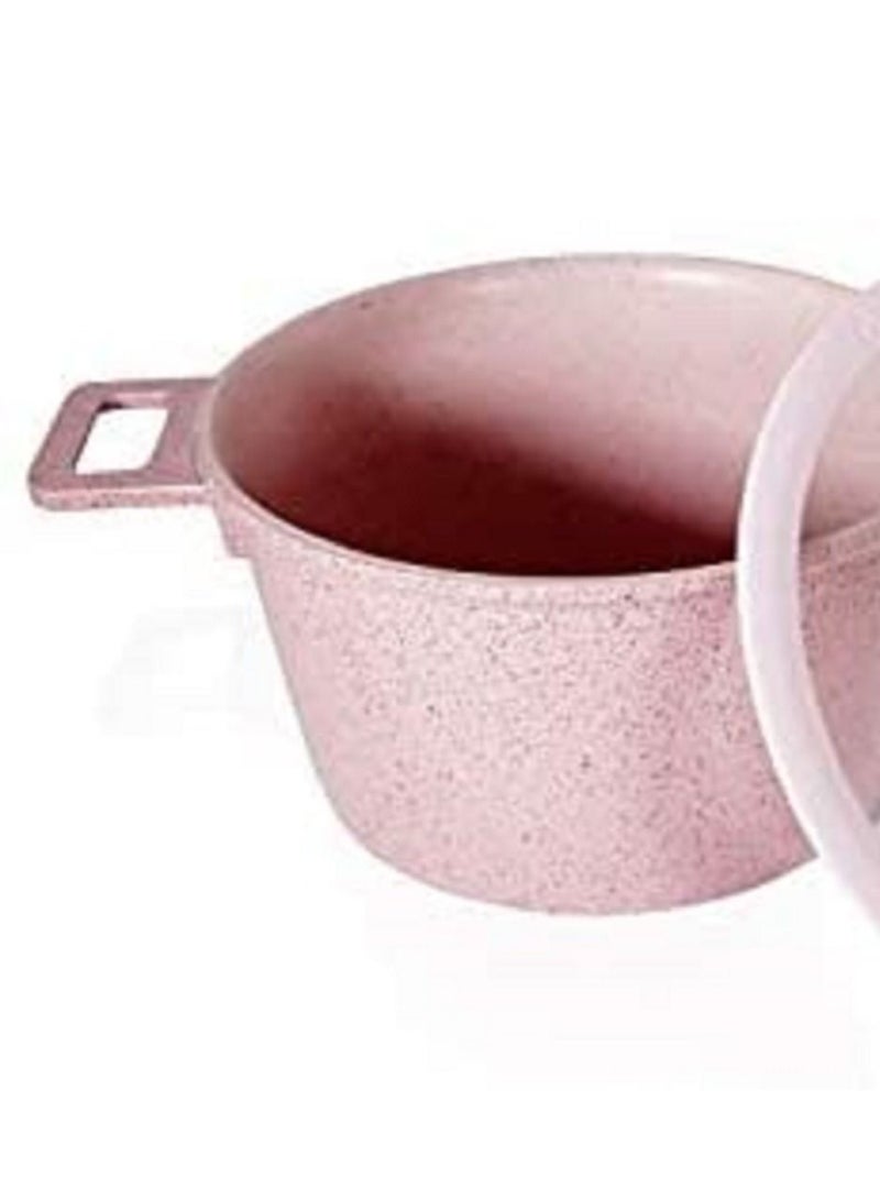 Marble Coating 10-Pieces Cooking Set Pink  - Image 4