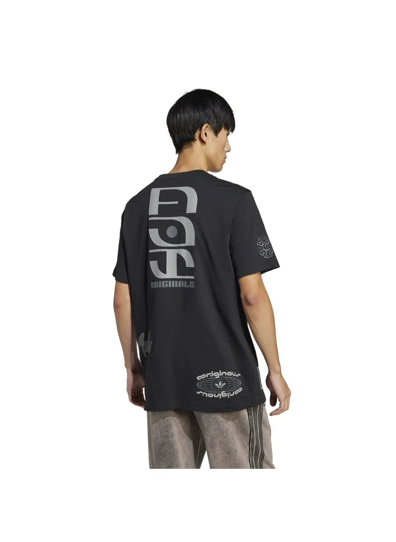 اديداس adidas Q12 TS SPONSOR Black Originals Men T-SHIRTS