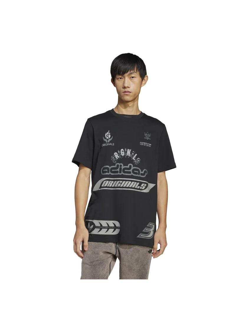 اديداس adidas Q12 TS SPONSOR Black Originals Men T-SHIRTS
