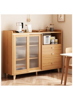 HXDream HXDream Coffee Corner,Kitchen Cabinet,Sideboard with drawers and sliding doors,Kitchen Pantry Cabinet,Suitable for kitchen, living room, dining room  - Image 1