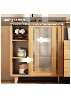 HXDream HXDream Coffee Corner,Kitchen Cabinet,Sideboard with drawers and sliding doors,Kitchen Pantry Cabinet,Suitable for kitchen, living room, dining room  - Image 3
